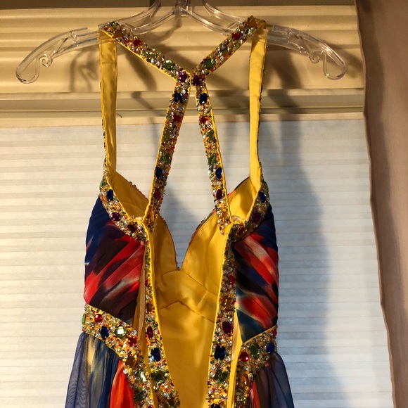 Colorful Cassandra Stone by Mac Duggal gown - Picture 6 of 8